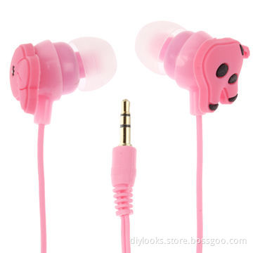 Funny Animal Style 3.5mm Cute Giraffe In-ear Earphones for MP4/iPod/iPhone, 1.2m Cable Length